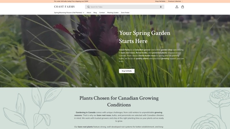 Coast Farms website