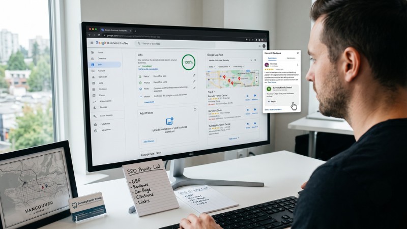 Local SEO for one-location businesses, in order